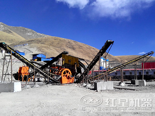 制砂生產(chǎn)現(xiàn)場