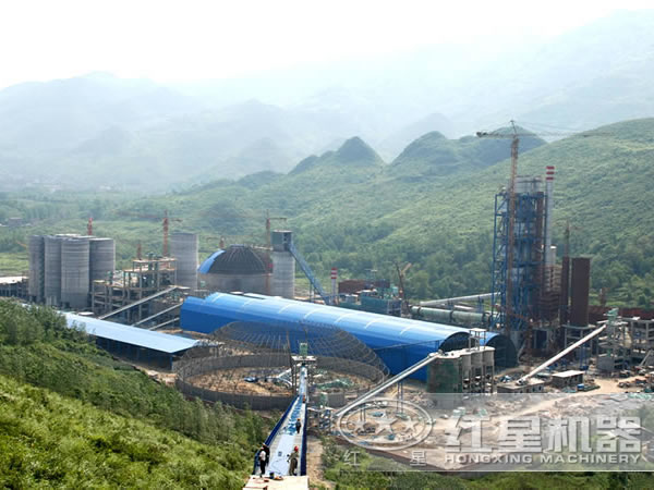 水泥生產線現(xiàn)場