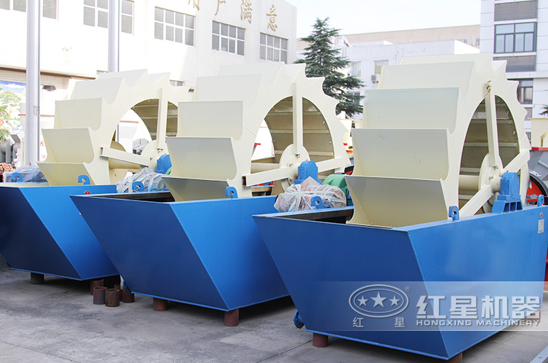 輪斗式洗沙機現(xiàn)場圖片