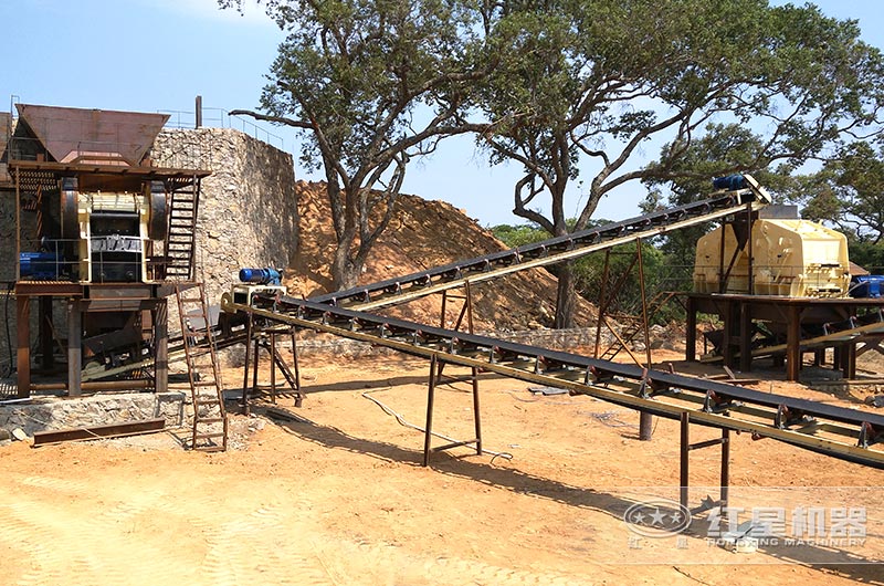 青石破碎處理現(xiàn)場