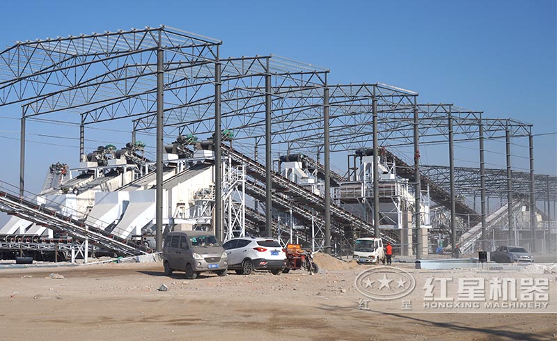 全封閉環(huán)保大型碎石生產(chǎn)線河北客戶現(xiàn)場