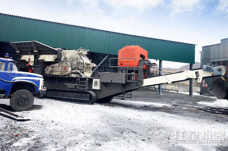 俄羅斯客戶(hù)碎煤現(xiàn)場(chǎng)實(shí)拍圖