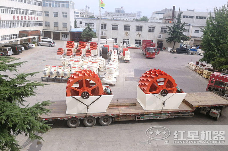 日產3000噸洗砂機發(fā)往河南洛陽