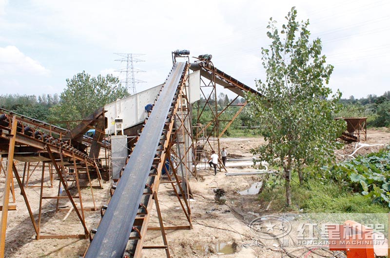 安微客戶制砂生產(chǎn)線現(xiàn)場實(shí)拍圖