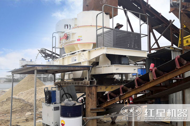 河南客戶(hù)制砂現(xiàn)場(chǎng)實(shí)拍圖