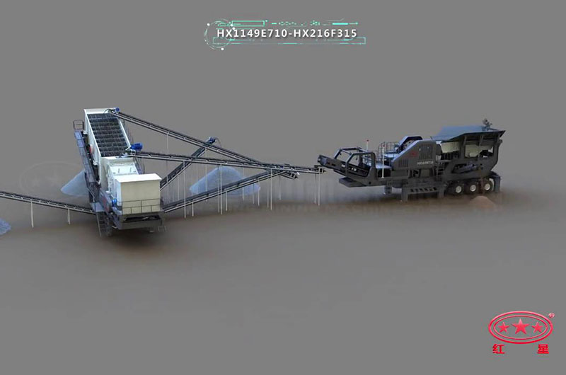 時產200噸移動式石子生產線