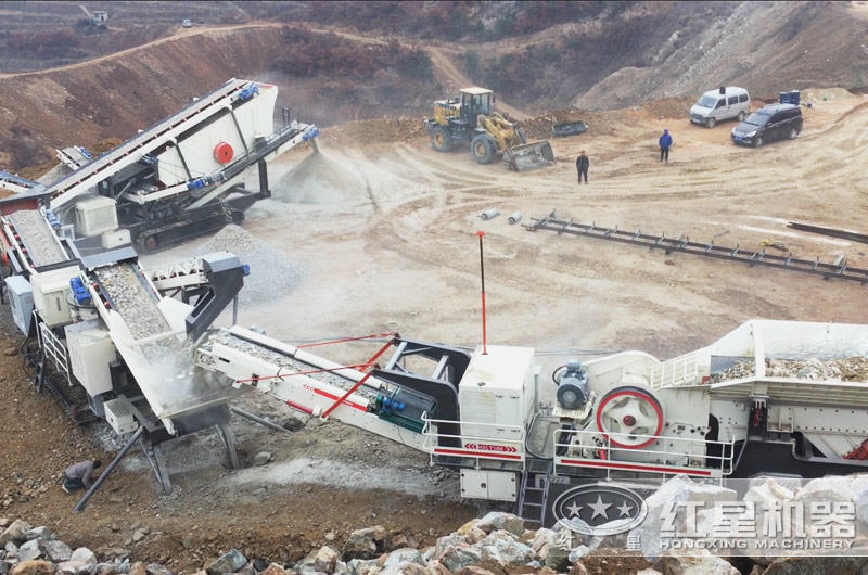 自動(dòng)式破碎制砂機(jī)生產(chǎn)現(xiàn)場