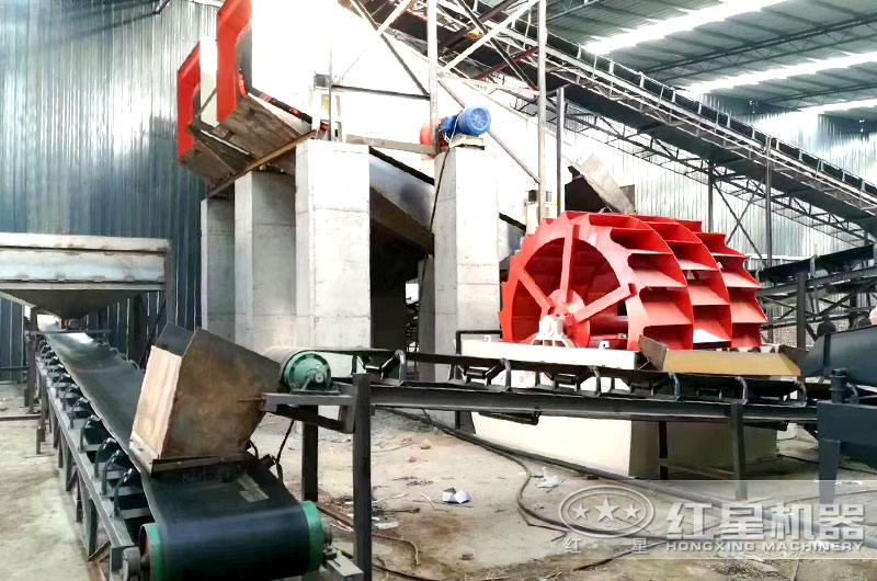 洗砂機(jī)設(shè)備作業(yè)圖