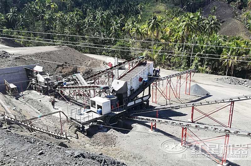 大型移動石子機生產(chǎn)現(xiàn)場