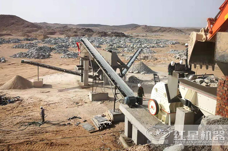 單臺重錘破制砂現(xiàn)場 單臺重錘破制砂現(xiàn)場